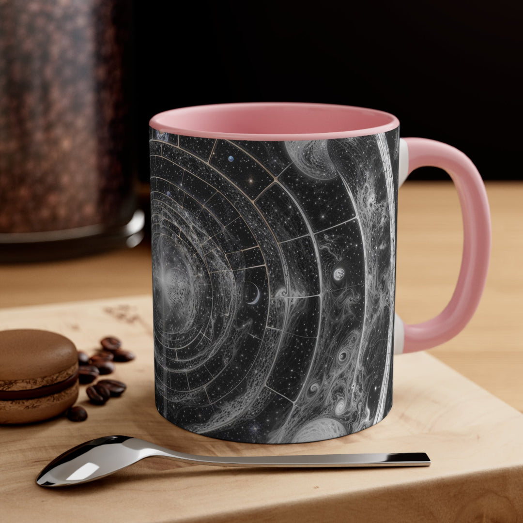 Cosmic Spiral Tapestry - Accent Coffee Mug - Mug - g(0D·IO) - Pink - 11oz -