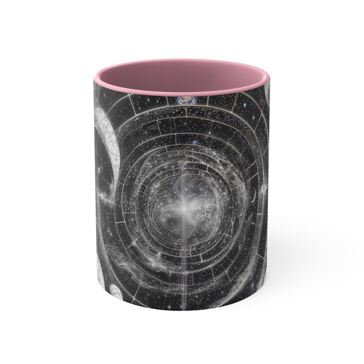 Cosmic Spiral Tapestry - Accent Coffee Mug - Mug - g(0D·IO) - Pink - 11oz -