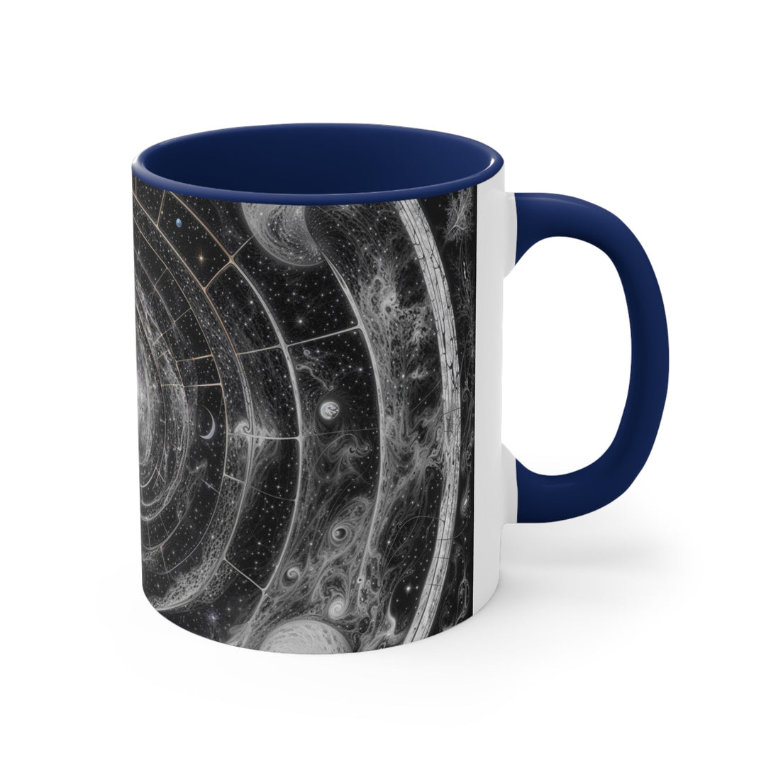 Cosmic Spiral Tapestry - Accent Coffee Mug - Mug - g(0D·IO) - Pink - 11oz -