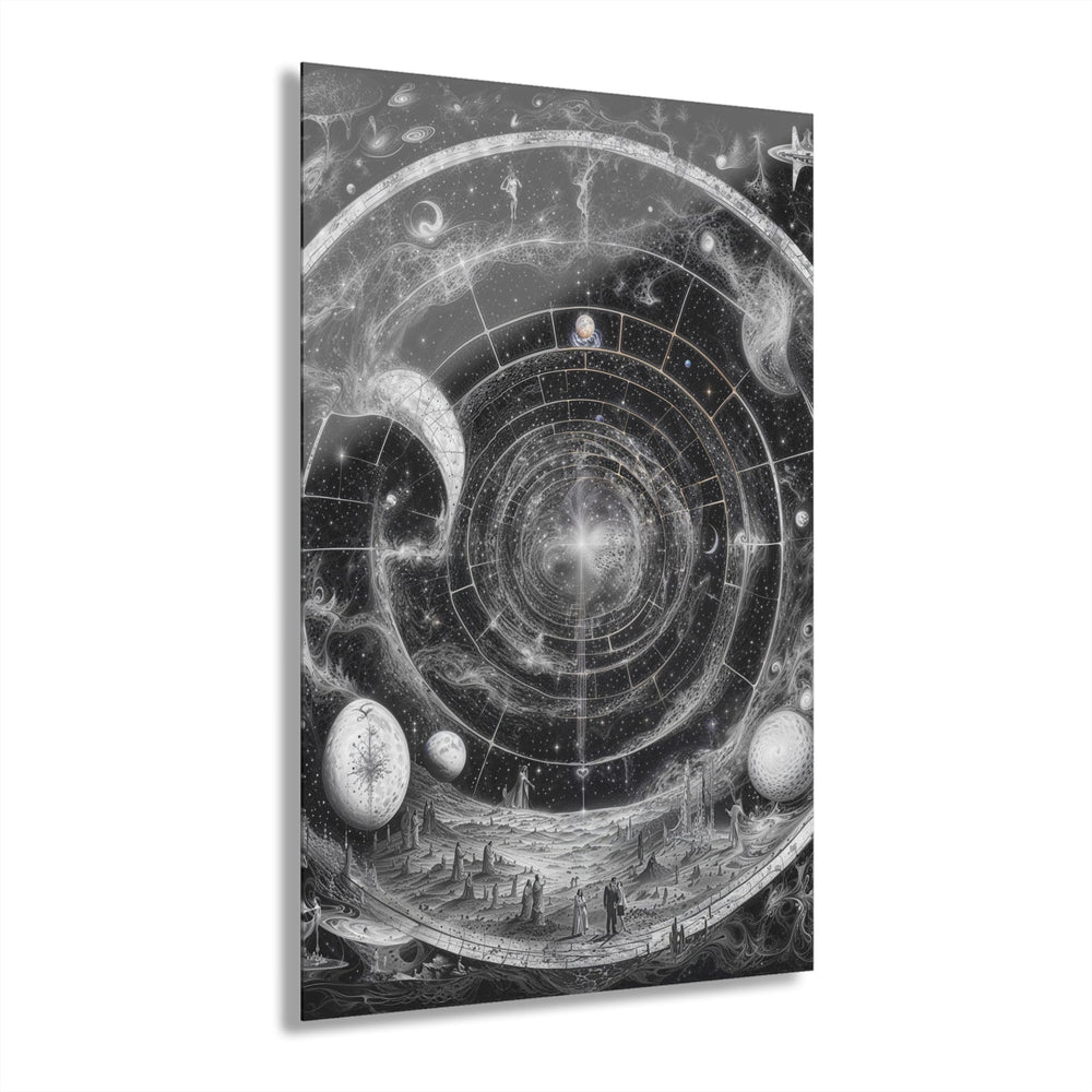 Cosmic Spiral Tapestry - Acrylic Prints (French Cleat Hanging) - Home Decor - g(0D·IO) - 24" x 36" (Vertical) - 0.25'' -