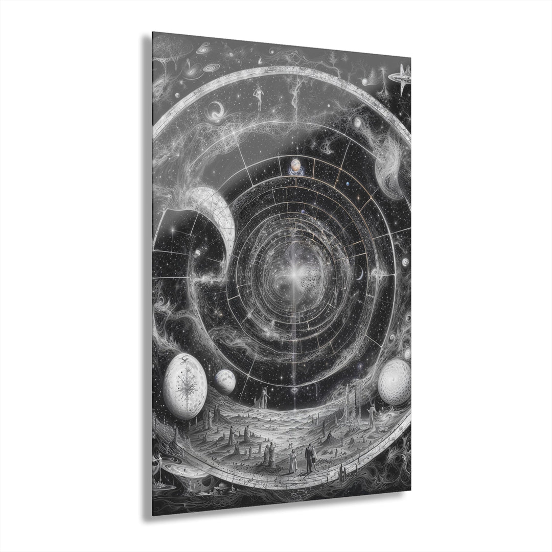 Cosmic Spiral Tapestry - Acrylic Prints (French Cleat Hanging) - Home Decor - g(0D·IO) - 24" x 36" (Vertical) - 0.25'' -
