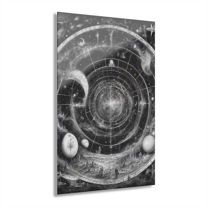 Cosmic Spiral Tapestry - Acrylic Prints (French Cleat Hanging) - Home Decor - g(0D·IO) - 24" x 36" (Vertical) - 0.25'' -