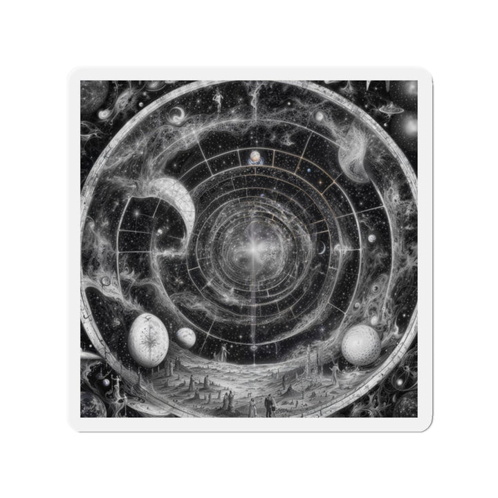Cosmic Spiral Tapestry - Die-cut Magnet - Home Decor - g(0D·IO) - 2" x 2" - Die-Cut - 1 pc