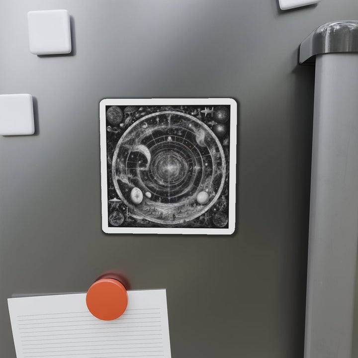 Cosmic Spiral Tapestry - Die-cut Magnet - Home Decor - g(0D·IO) - 6 × 6" - Die-Cut - 1 pc