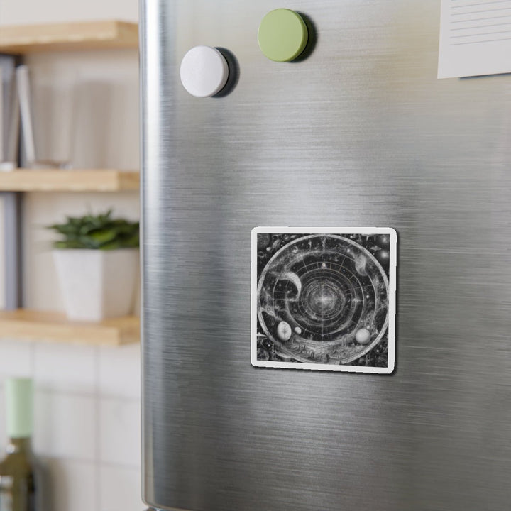 Cosmic Spiral Tapestry - Die-cut Magnet - Home Decor - g(0D·IO) - 6 × 6" - Die-Cut - 1 pc