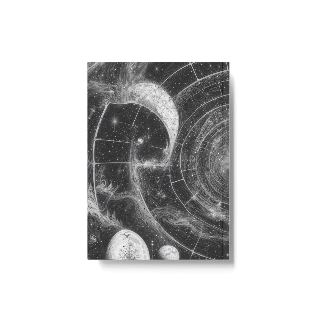 Cosmic Spiral Tapestry - Hard Backed Journal - Paper products - g(0D·IO) - Graph - A5 - White