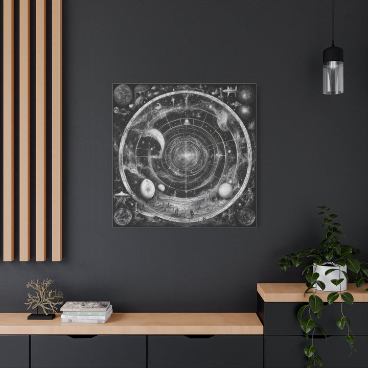 Cosmic Spiral Tapestry - Matte Canvas Print 1.25" - Canvas - g(0D·IO) - 36" x 36" - 1.25" -