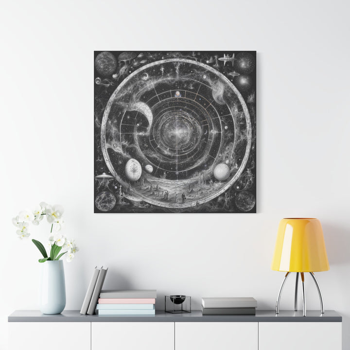 Cosmic Spiral Tapestry - Matte Canvas Print 1.25" - Canvas - g(0D·IO) - 36" x 36" - 1.25" -