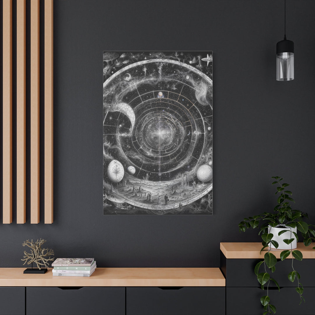 Cosmic Spiral Tapestry - Matte Canvas Print 1.25" - Canvas - g(0D·IO) - 36" x 36" - 1.25" -