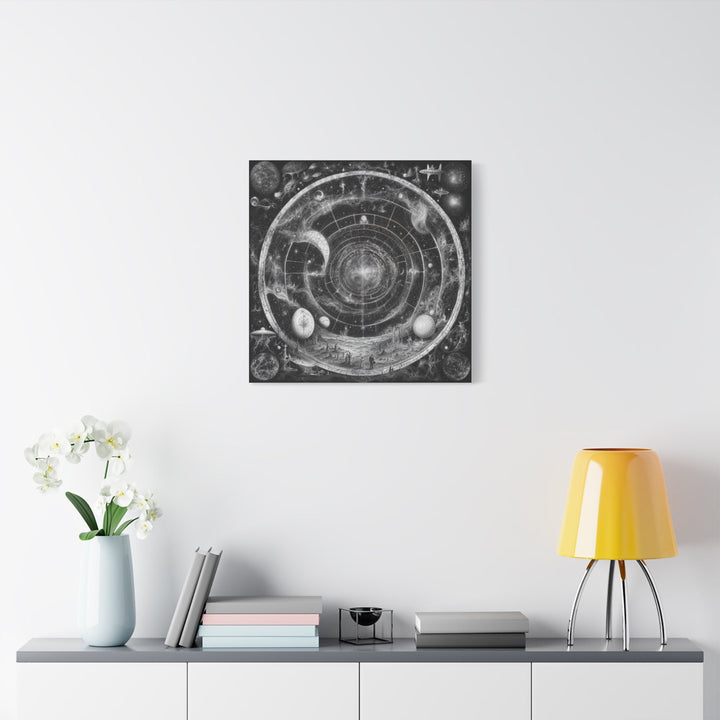 Cosmic Spiral Tapestry - Matte Canvas Print 1.25" - Canvas - g(0D·IO) - 36" x 36" - 1.25" -