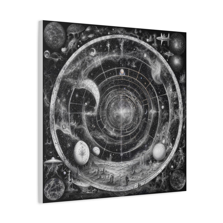 Cosmic Spiral Tapestry - Matte Canvas Print 1.25" - Canvas - g(0D·IO) - 36" x 36" - 1.25" -