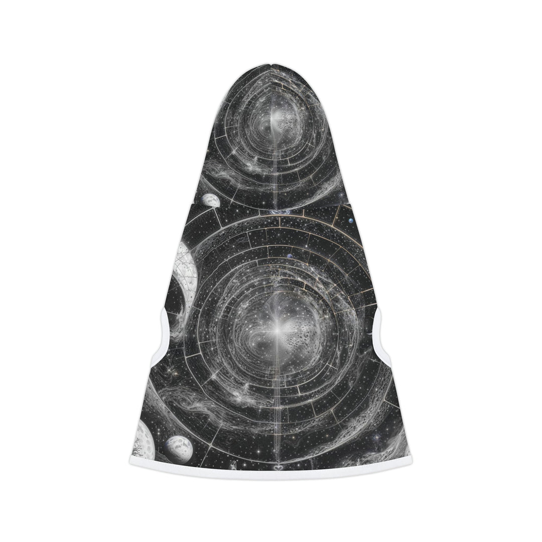 Cosmic Spiral Tapestry - Pet Hoodie - Pets - g(0D·IO) - XXS - Black Rib -