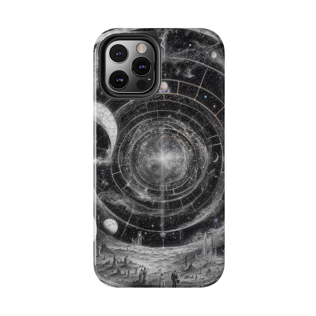 Cosmic Spiral Tapestry - Tough Phone Case - Phone Case - g(0D·IO) - iPhone 13 Mini - -