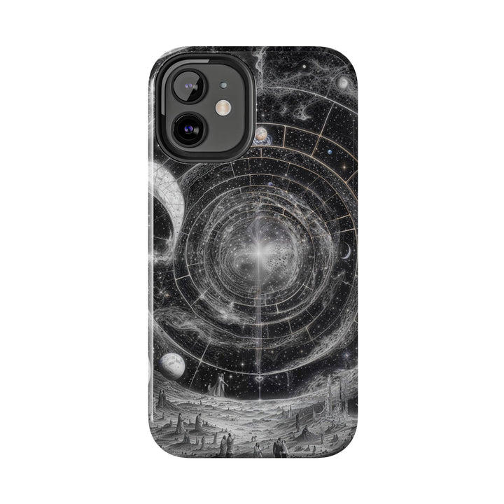 Cosmic Spiral Tapestry - Tough Phone Case - Phone Case - g(0D·IO) - iPhone 13 Mini - -