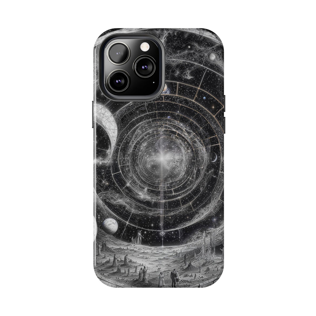 Cosmic Spiral Tapestry - Tough Phone Case - Phone Case - g(0D·IO) - iPhone 13 Mini - -