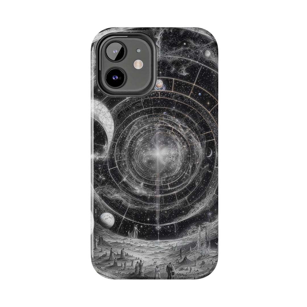 Cosmic Spiral Tapestry - Tough Phone Case - Phone Case - g(0D·IO) - iPhone 13 Mini - -