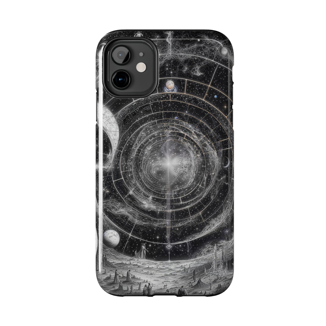 Cosmic Spiral Tapestry - Tough Phone Case - Phone Case - g(0D·IO) - iPhone 13 Mini - -