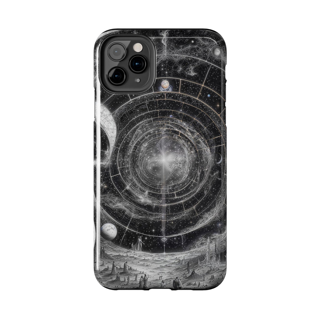 Cosmic Spiral Tapestry - Tough Phone Case - Phone Case - g(0D·IO) - iPhone 13 Mini - -