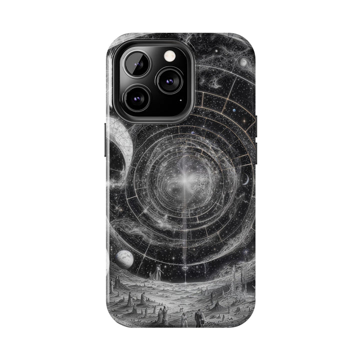 Cosmic Spiral Tapestry - Tough Phone Case - Phone Case - g(0D·IO) - iPhone 13 Mini - -