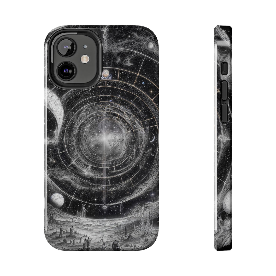 Cosmic Spiral Tapestry - Tough Phone Case - Phone Case - g(0D·IO) - iPhone 12 Mini - -