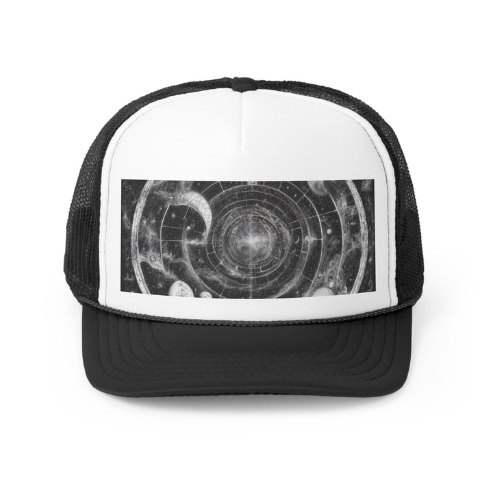 Cosmic Spiral Tapestry - Trucker Hat - Hats - g(0D·IO) - Black - One size -