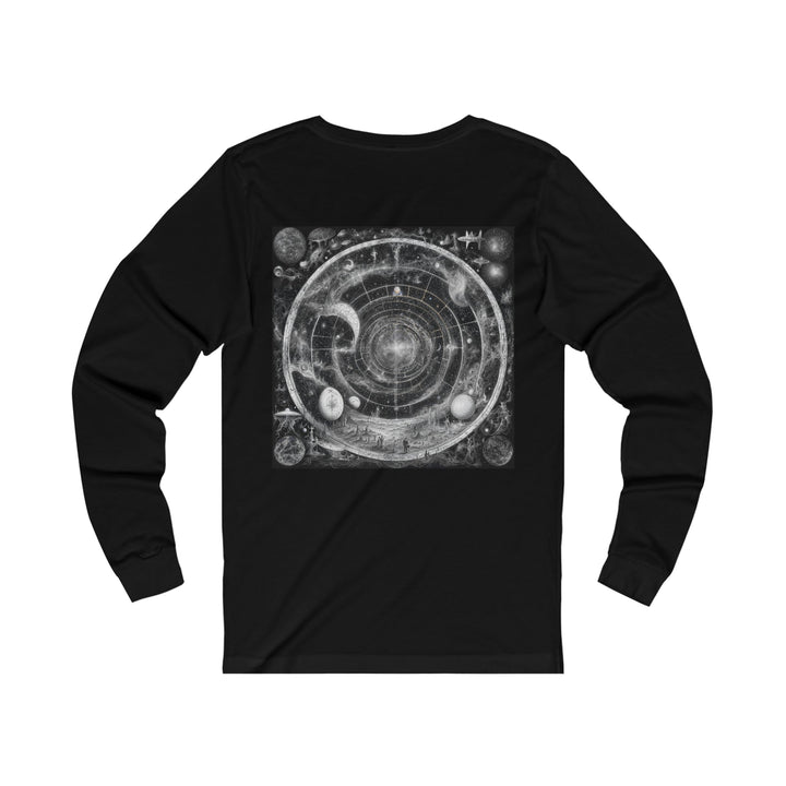 Cosmic Spiral Tapestry - Unisex Jersey Long Sleeve Tee - Long-sleeve - g(0D·IO) - S - Heather Forest -