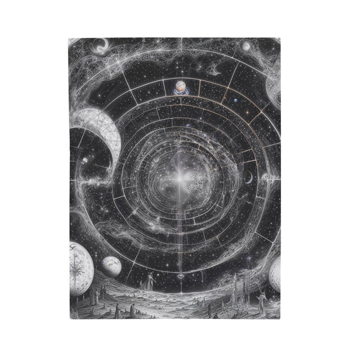 Cosmic Spiral Tapestry - Velveteen Plush Blanket - All Over Prints - g(0D·IO) - 30" × 40" - -