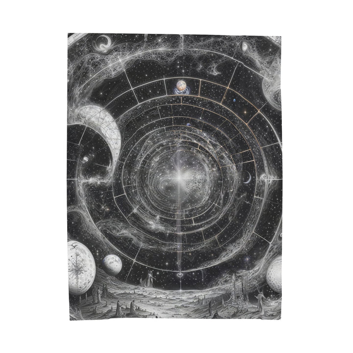 Cosmic Spiral Tapestry - Velveteen Plush Blanket - All Over Prints - g(0D·IO) - 60" × 80" - -