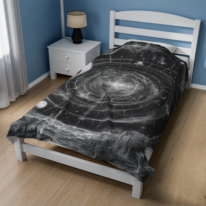 Cosmic Spiral Tapestry - Velveteen Plush Blanket - All Over Prints - g(0D·IO) - 60" × 80" - -