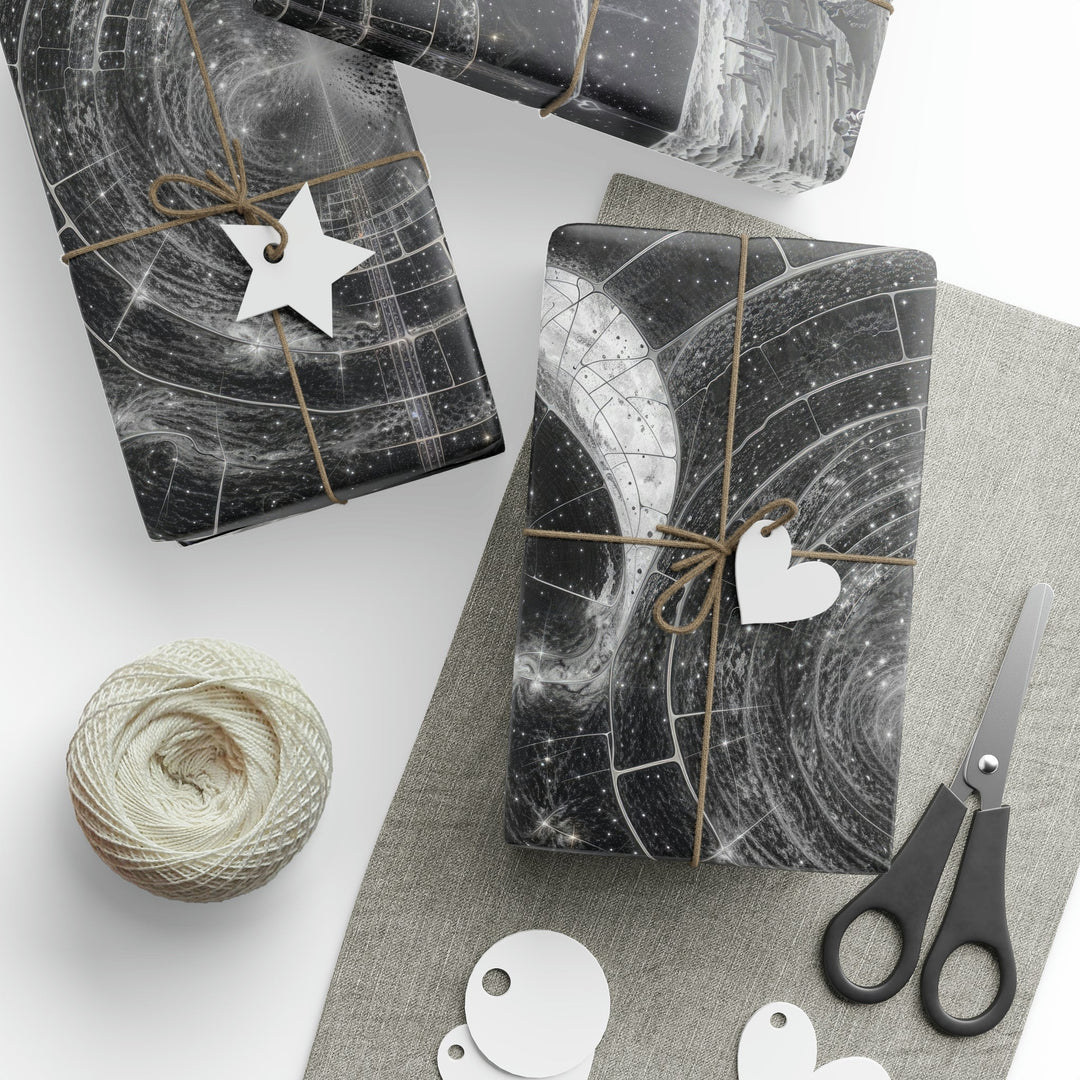 Cosmic Spiral Tapestry - Wrapping Paper - Home Decor - g(0D·IO) - 30" x 180" - Matte -