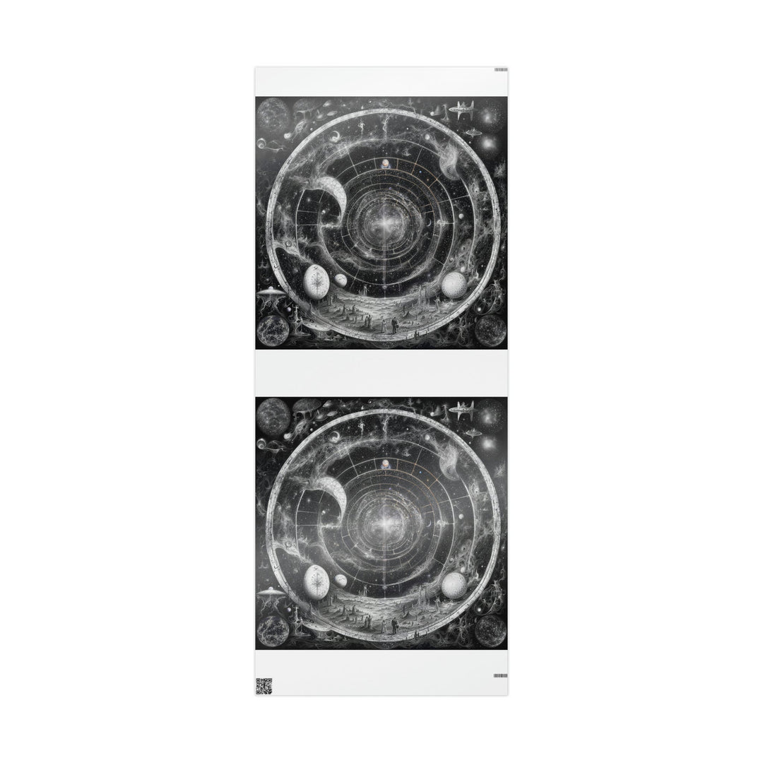 Cosmic Spiral Tapestry - Wrapping Paper - Home Decor - g(0D·IO) - 30'' x 72'' - Glossy -