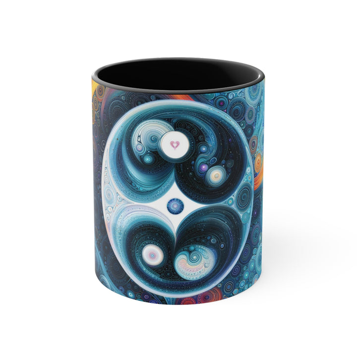 Cosmic Swirl Harmony - Accent Coffee Mug - Mug - g(0D·IO) - Black - 11oz -