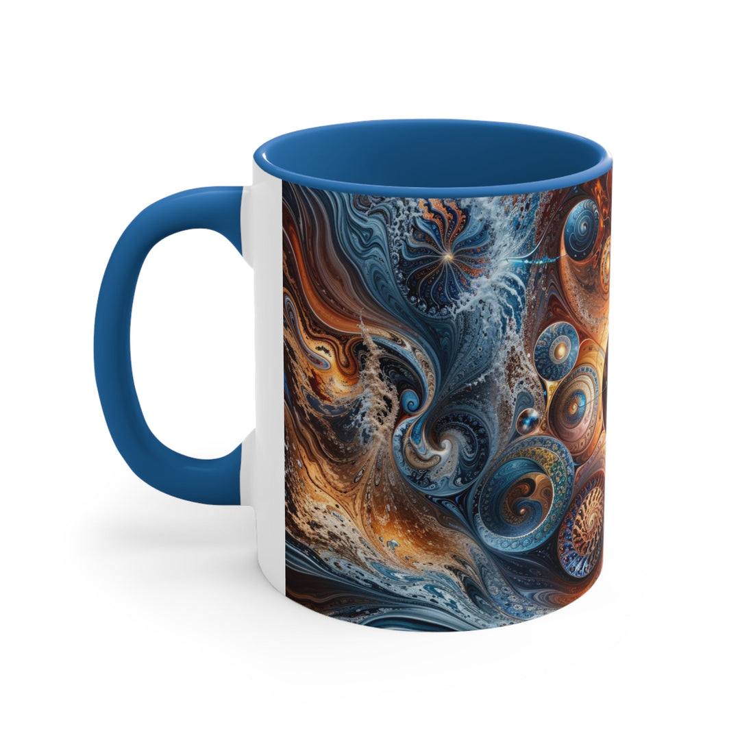 Cosmic Swirl Harmony - Accent Coffee Mug - Mug - g(0D·IO) - Pink - 11oz -