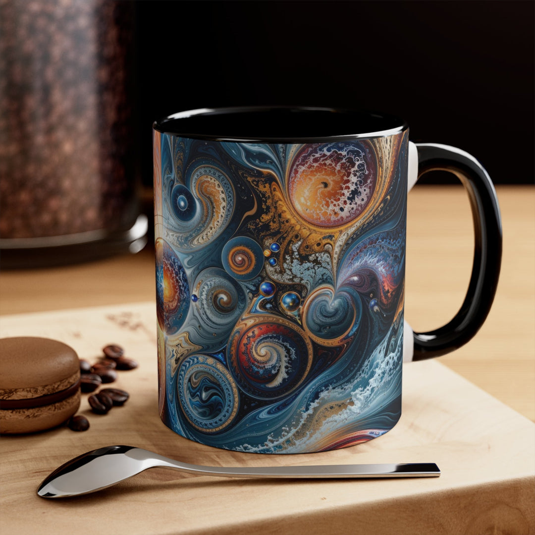 Cosmic Swirl Harmony - Accent Coffee Mug - Mug - g(0D·IO) - Pink - 11oz -