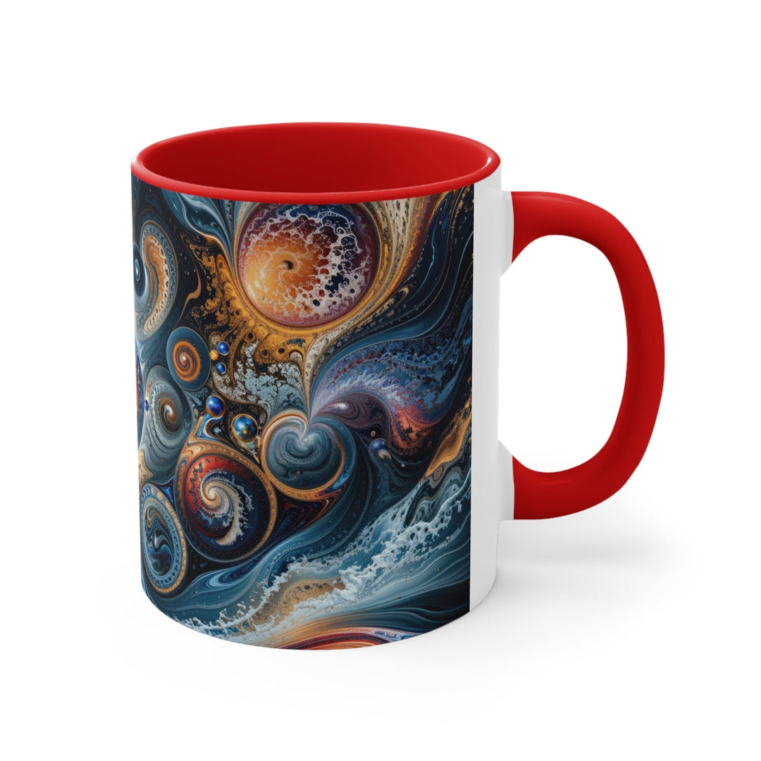 Cosmic Swirl Harmony - Accent Coffee Mug - Mug - g(0D·IO) - Pink - 11oz -