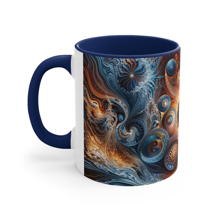 Cosmic Swirl Harmony - Accent Coffee Mug - Mug - g(0D·IO) - Pink - 11oz -