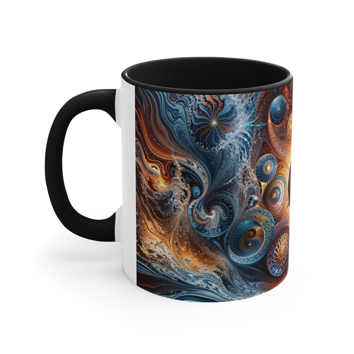 Cosmic Swirl Harmony - Accent Coffee Mug - Mug - g(0D·IO) - Pink - 11oz -