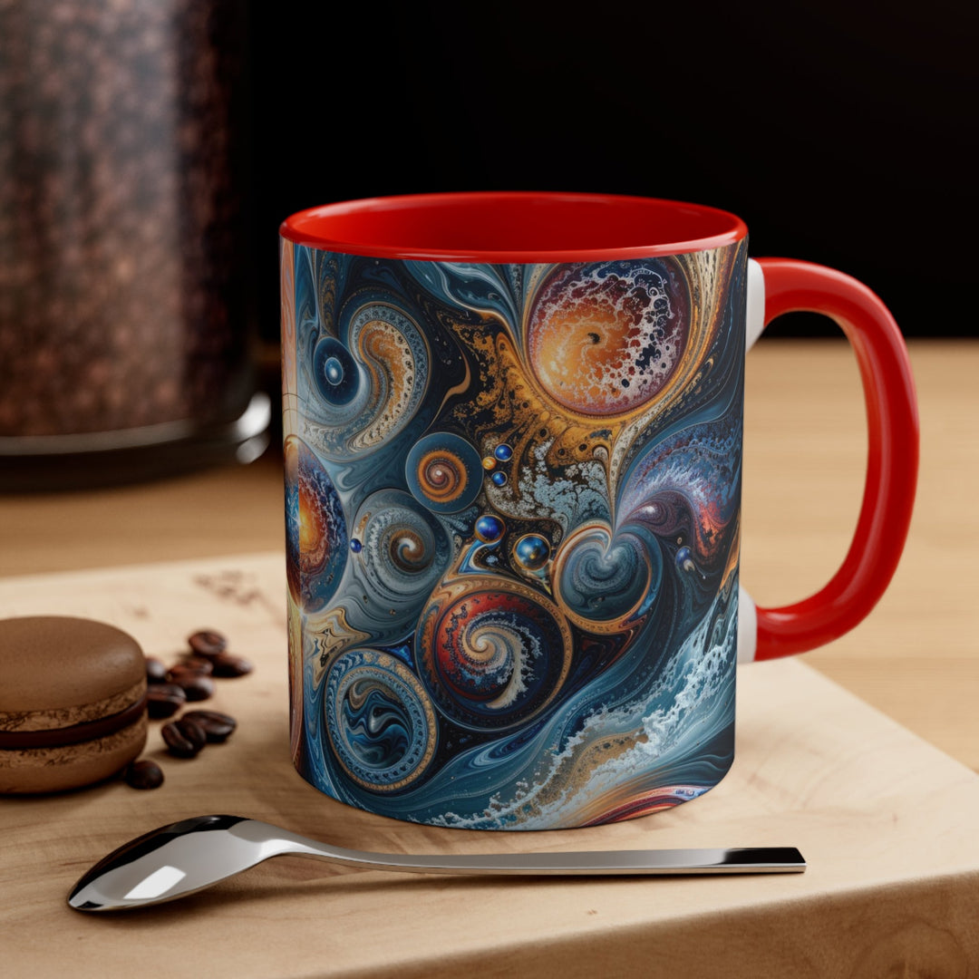 Cosmic Swirl Harmony - Accent Coffee Mug - Mug - g(0D·IO) - Pink - 11oz -