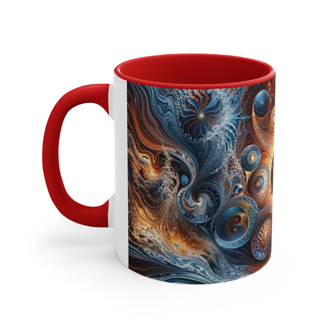 Cosmic Swirl Harmony - Accent Coffee Mug - Mug - g(0D·IO) - Pink - 11oz -