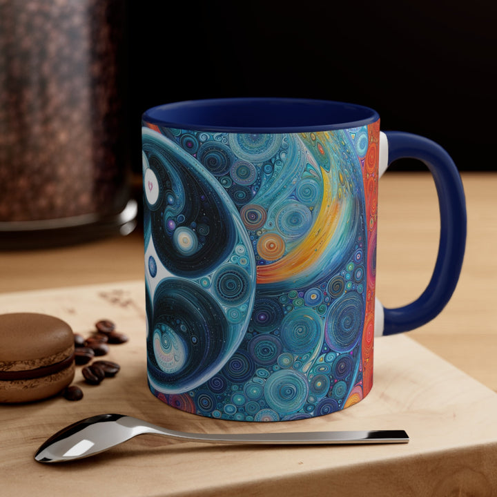 Cosmic Swirl Harmony - Accent Coffee Mug - Mug - g(0D·IO) - Pink - 11oz -