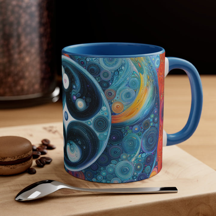 Cosmic Swirl Harmony - Accent Coffee Mug - Mug - g(0D·IO) - Pink - 11oz -