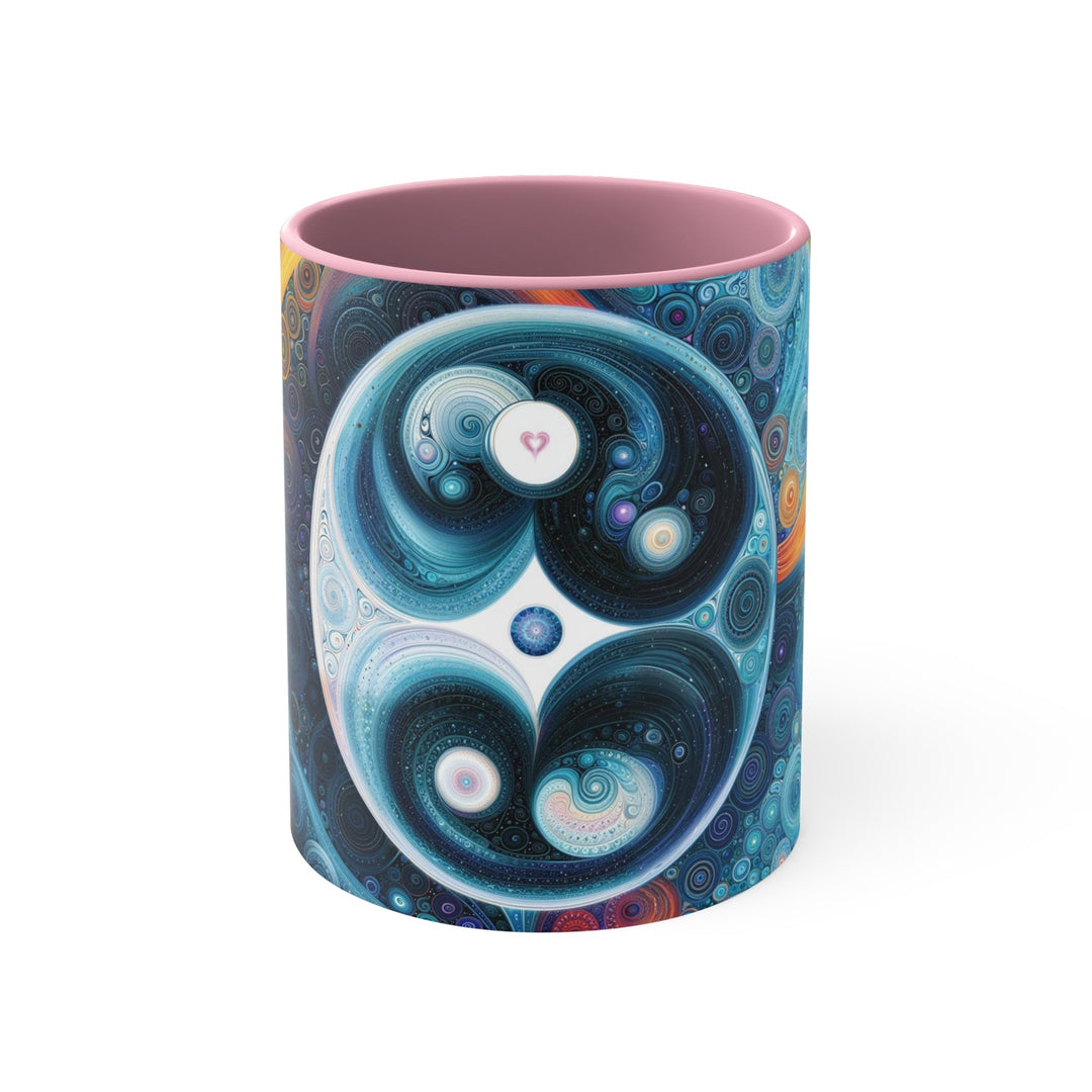 Cosmic Swirl Harmony - Accent Coffee Mug - Mug - g(0D·IO) - Pink - 11oz -