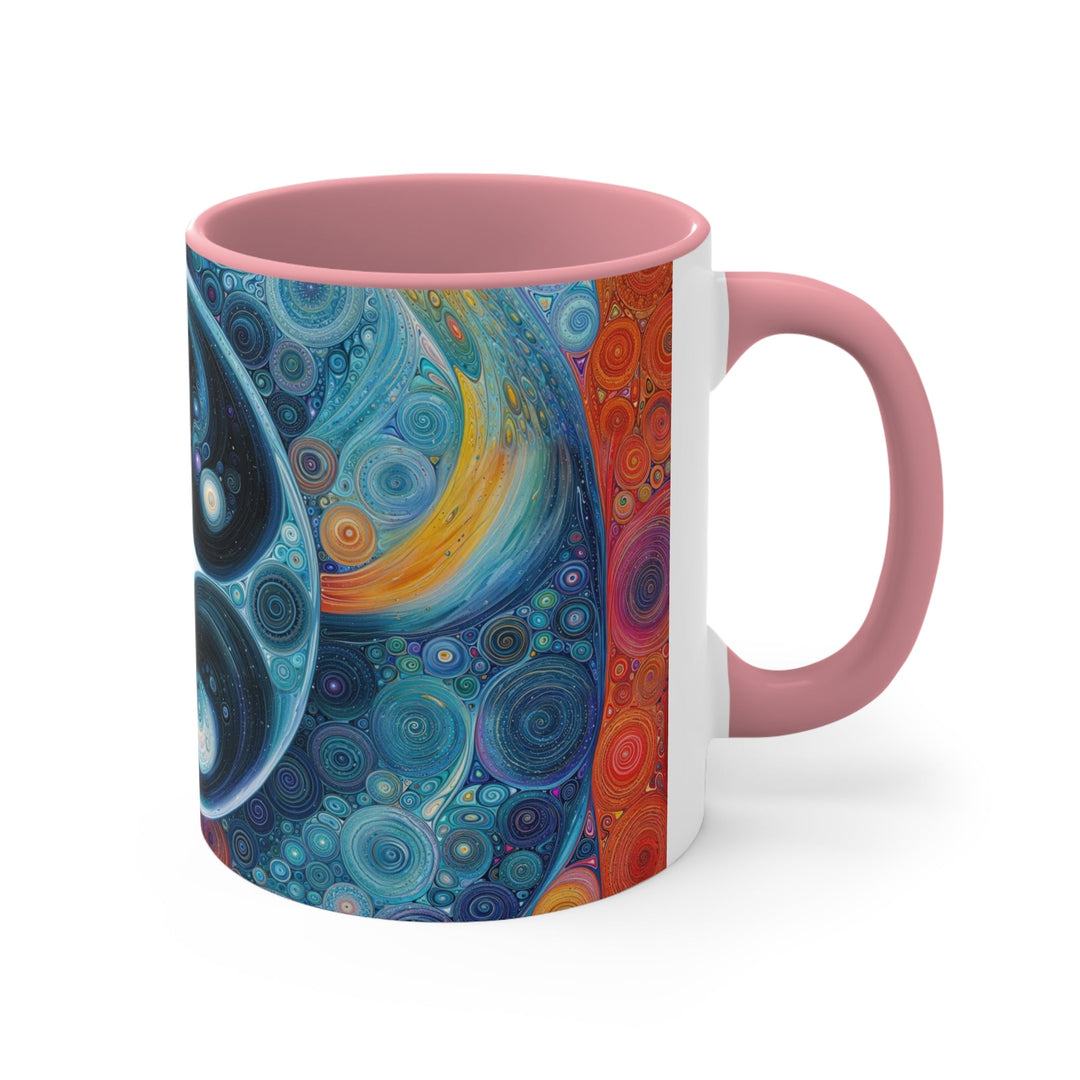 Cosmic Swirl Harmony - Accent Coffee Mug - Mug - g(0D·IO) - Pink - 11oz -