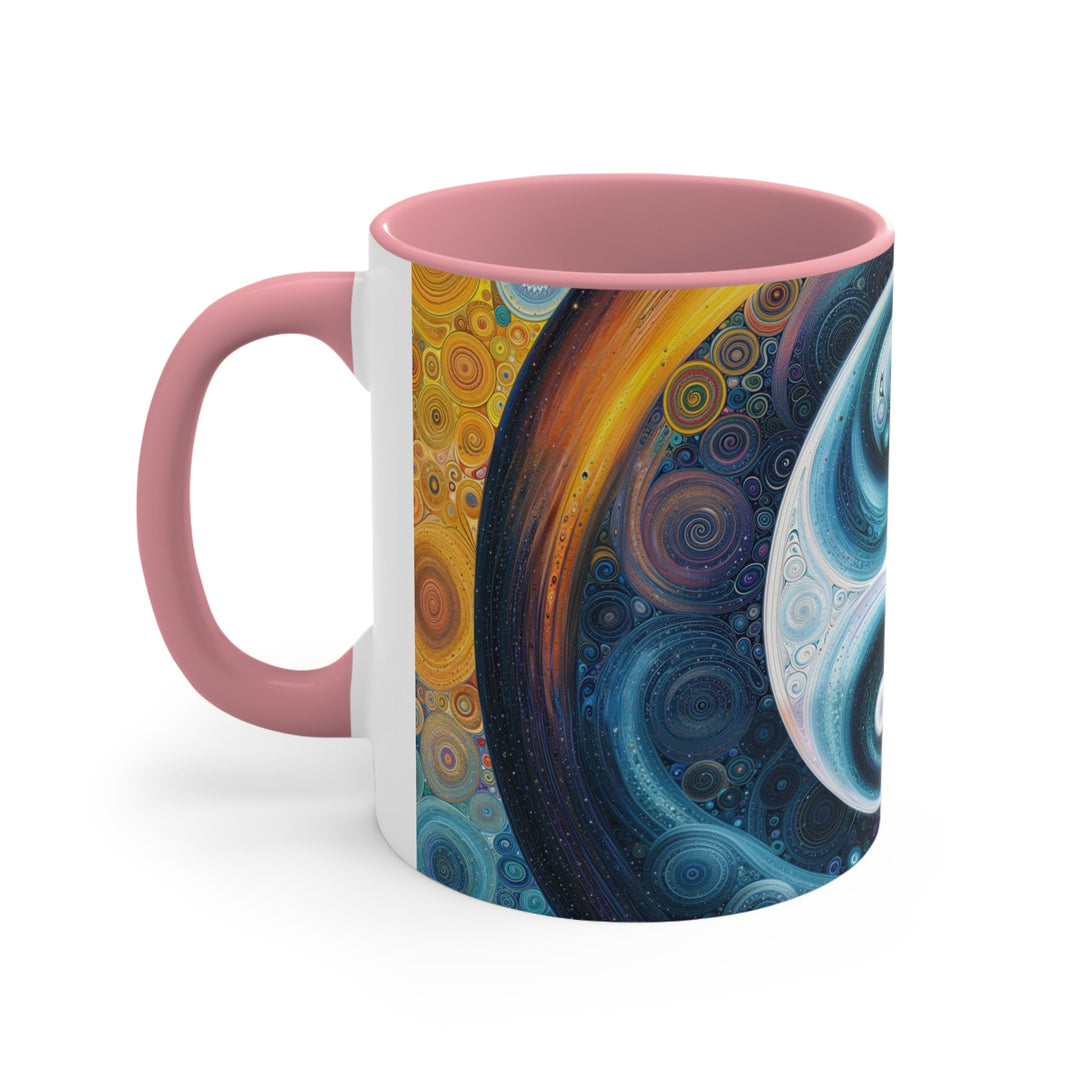 Cosmic Swirl Harmony - Accent Coffee Mug - Mug - g(0D·IO) - Pink - 11oz -