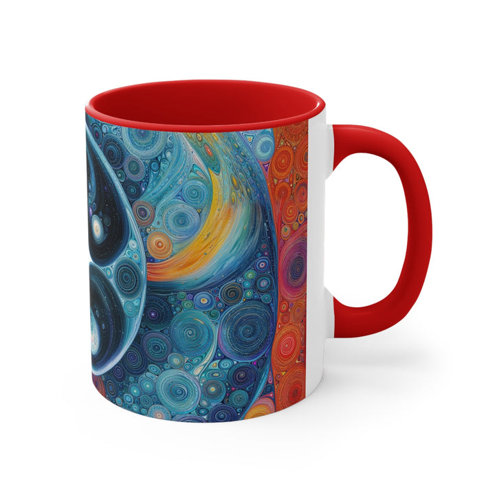 Cosmic Swirl Harmony - Accent Coffee Mug - Mug - g(0D·IO) - Pink - 11oz -