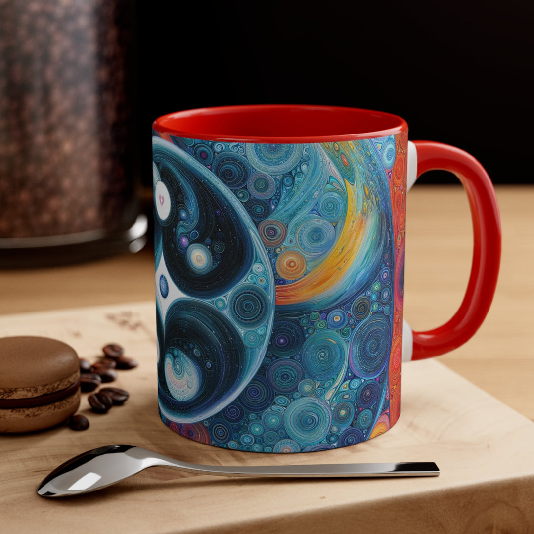 Cosmic Swirl Harmony - Accent Coffee Mug - Mug - g(0D·IO) - Pink - 11oz -