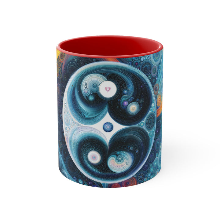 Cosmic Swirl Harmony - Accent Coffee Mug - Mug - g(0D·IO) - Red - 11oz -