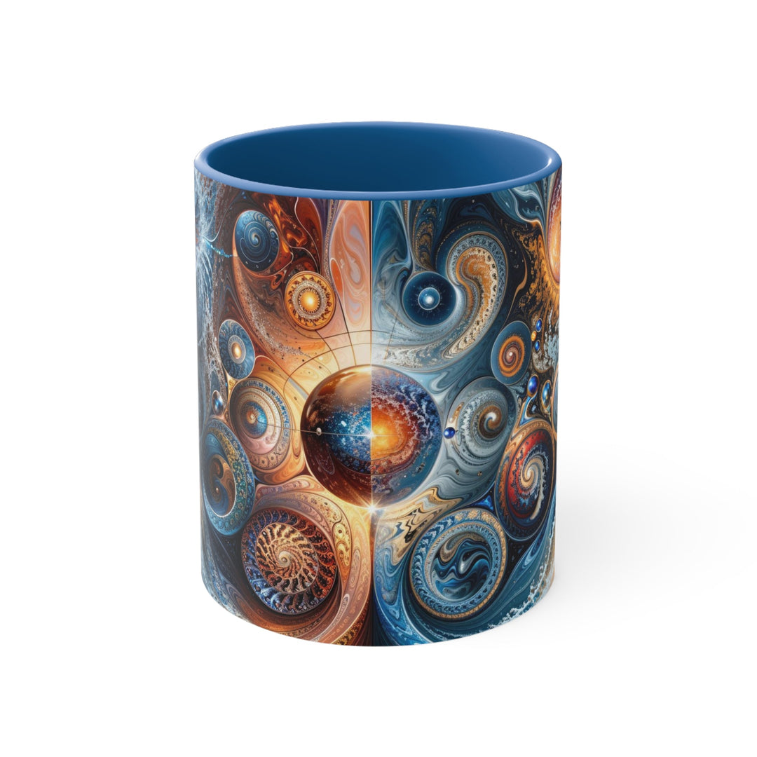 Cosmic Swirl Harmony - Accent Coffee Mug - Mug - g(0D·IO) - Blue - 11oz -