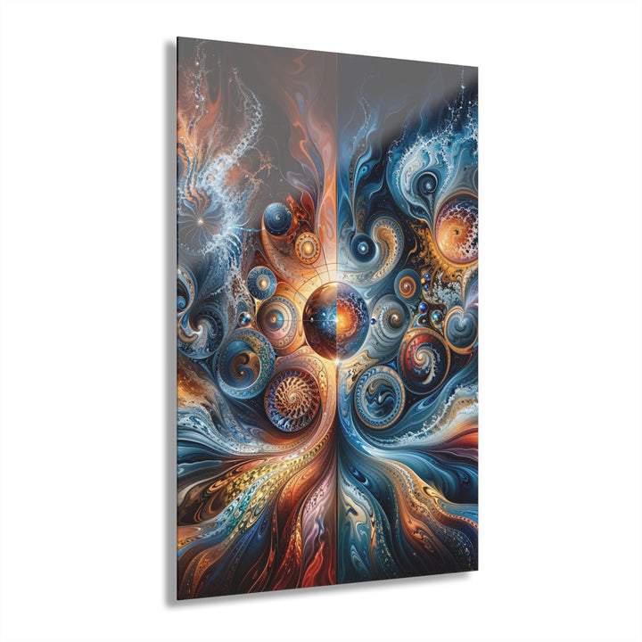 Cosmic Swirl Harmony - Acrylic Prints (French Cleat Hanging) - Home Decor - g(0D·IO) - 24" x 36" (Vertical) - 0.25'' -