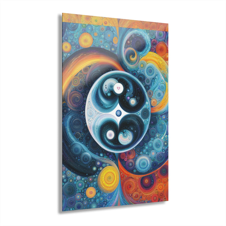 Cosmic Swirl Harmony - Acrylic Prints (French Cleat Hanging) - Home Decor - g(0D·IO) - 24" x 36" (Vertical) - 0.25'' -